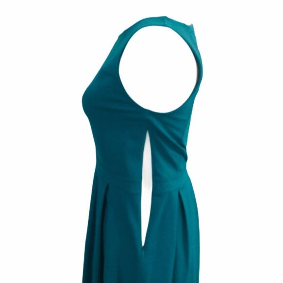 Cynthia Rowley Teal Pleated Dress - Picture 7 of 9